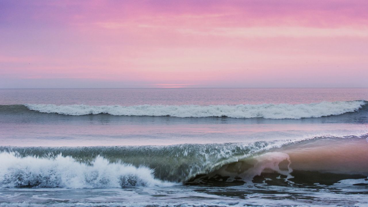 Pink Sunrise at Beach