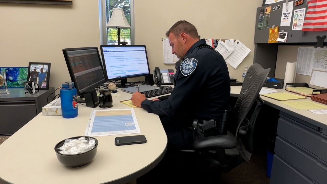 Jack Taschner working at his desk
