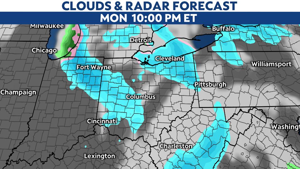 Ohio to see snowfall, especially in the northeast