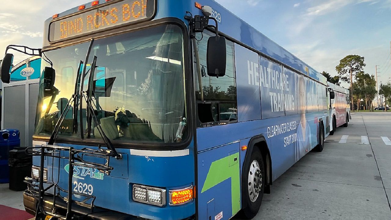 One of the Pinellas Suncoast Transit Authority (PSTA) buses. (Spectrum News)