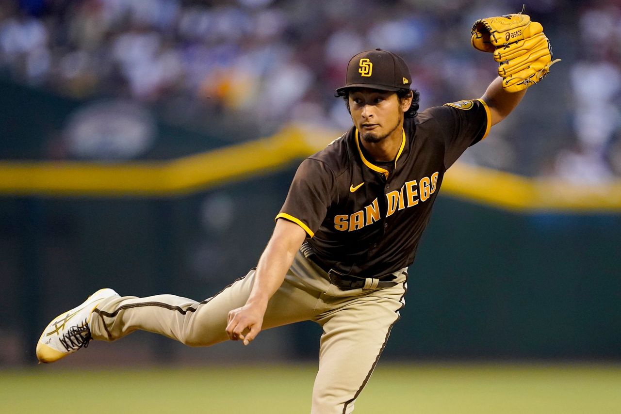 The Athletic on X: YU WAS DEALING 🔥 Padres' Yu Darvish tosses a (six  inning) no-hitter with three strikeouts and four walks on #OpeningDay San  Diego pulled Darvish after 92 pitches, up