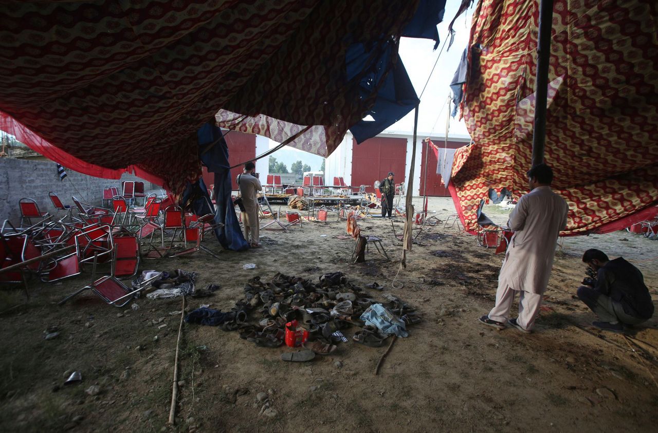 A Bomb At A Political Rally In Northwest Pakistan Kills At Least 35 ...