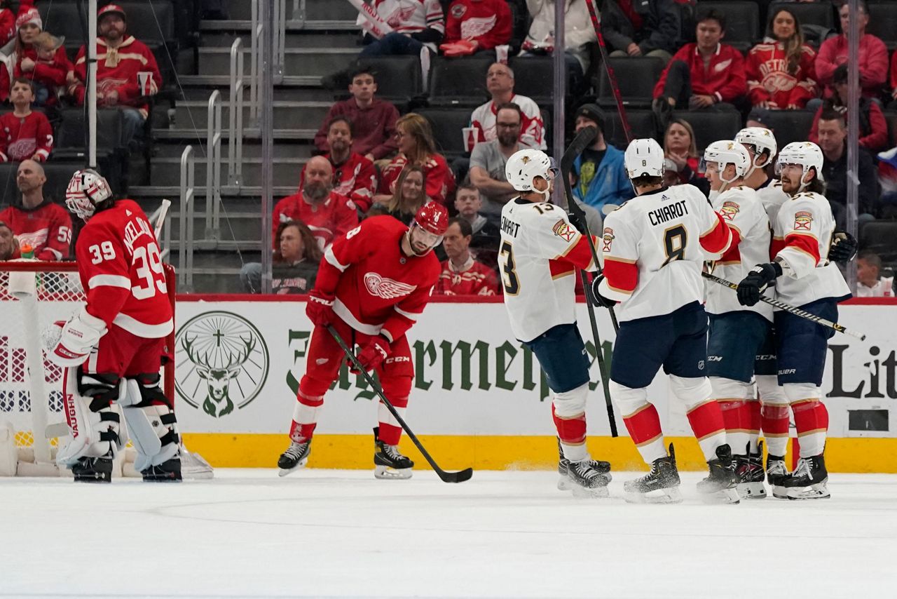 Red Wings defeat Maple Leafs to extend point streak to 6