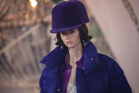 A model wears a creation as part of the Louis Vuitton Ready To Wear  Fall/Winter 2022-2023 fashion collection, unveiled during the Fashion Week  in Paris, Monday, March 7, 2022. (Photo by Vianney