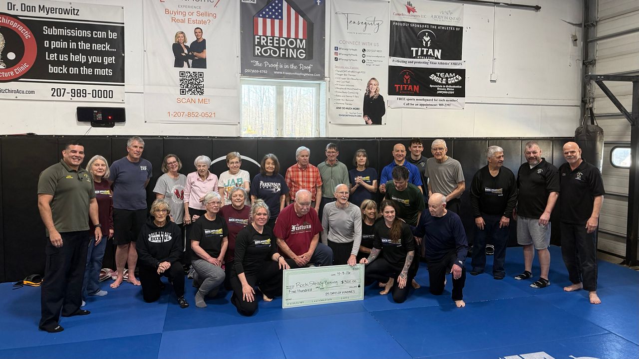 Maine police officers box for Parkinson’s awareness