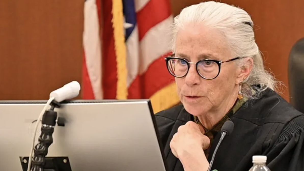 Superior Court Justice Michaela Murphy at a sentencing hearing in March at the Capital Judicial Center in Augusta. Murphy ruled this month that she will move forward with plans to release criminal defendants who haven’t been appointed a lawyer from jail, despite a pending state appeal. (Kennebec Journal/Joe Phelan)