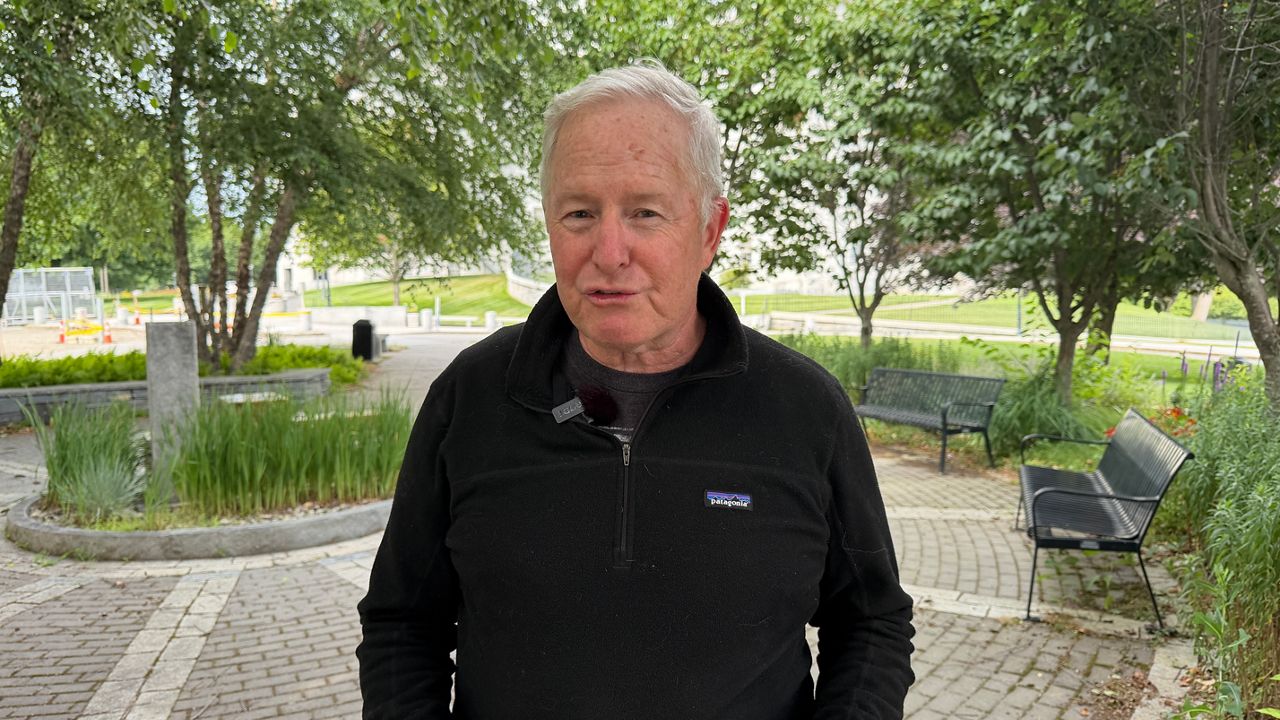 Patrick McGowan, a former state lawmaker and Troy Jackson delegate, talks about the matchup with Republican Sen. Susan Collins. (Spectrum News/Susan Cover)