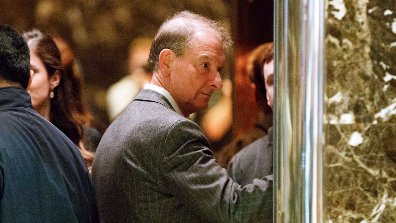 Paul Atkins, a former SEC Commissioner and current CEO of Patomak Partners, arrives at Trump Tower, Nov. 28, 2016, in New York. (AP Photo/ Evan Vucci, File)