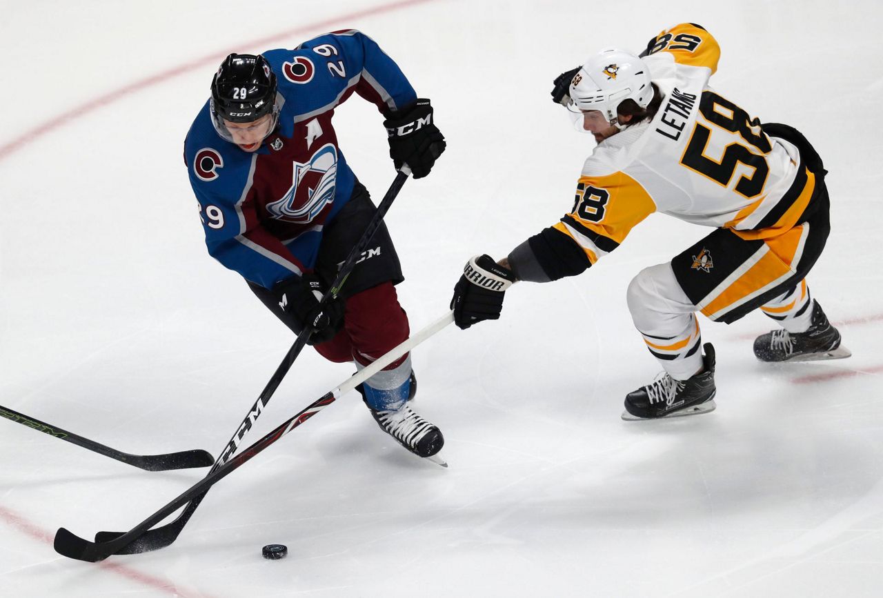 Avs Crosby's natural hat trick, beat Penguins 63