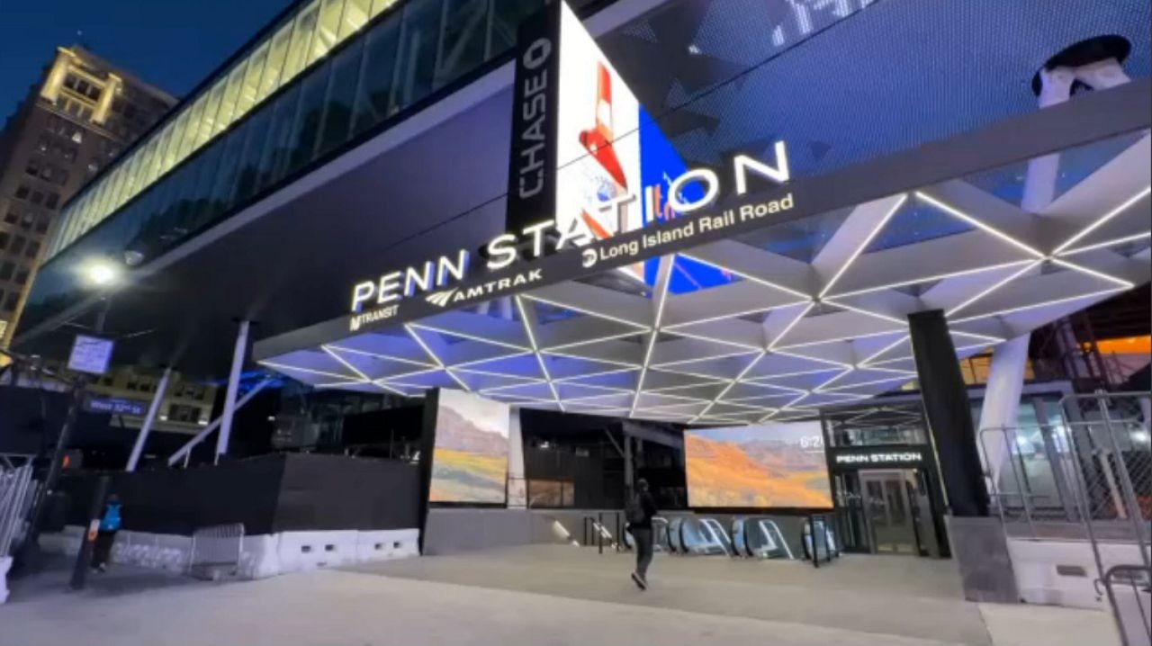 Renovated entrances to Penn Station inaugurate