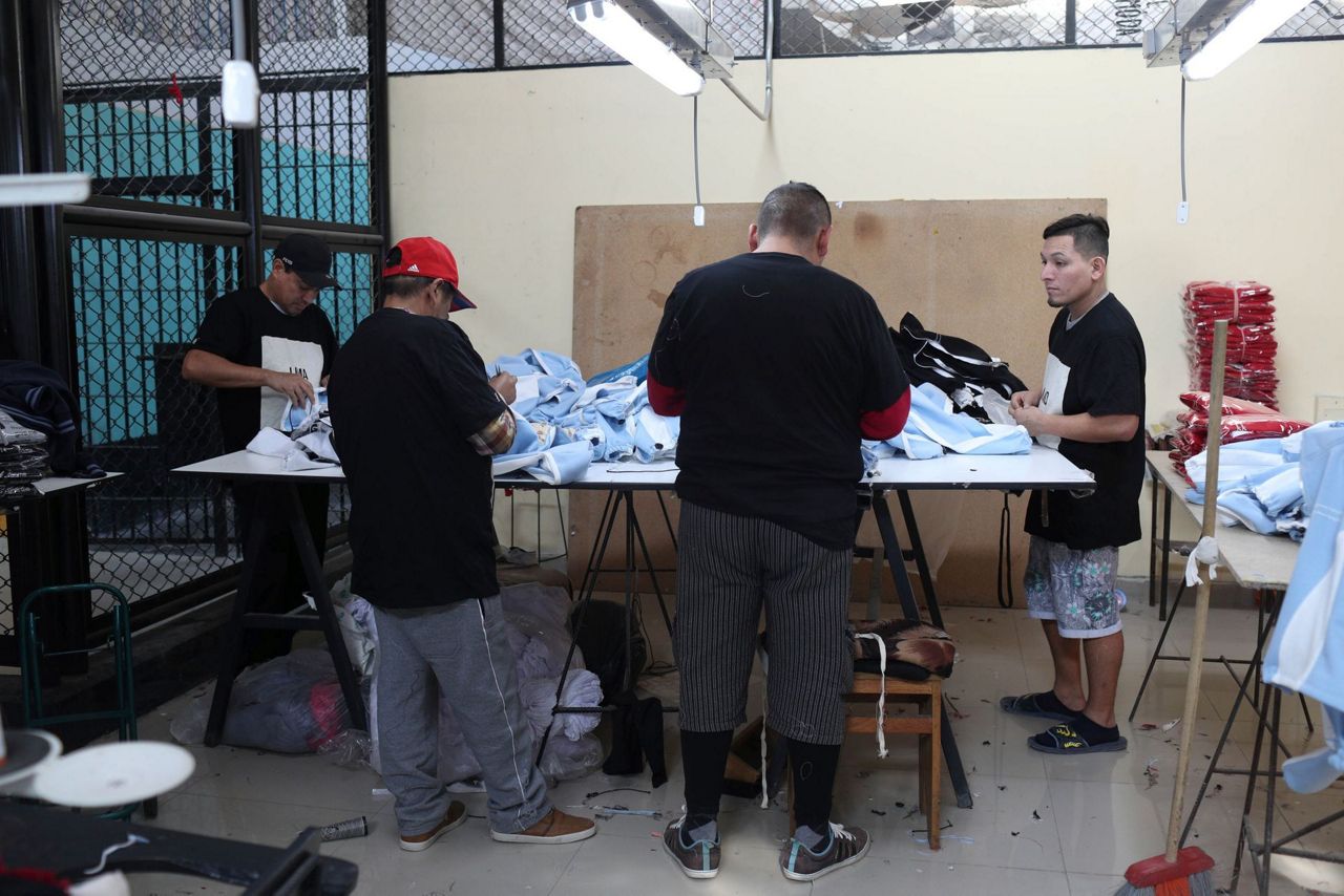 Peru inmates exchange life of crime for sewing designs