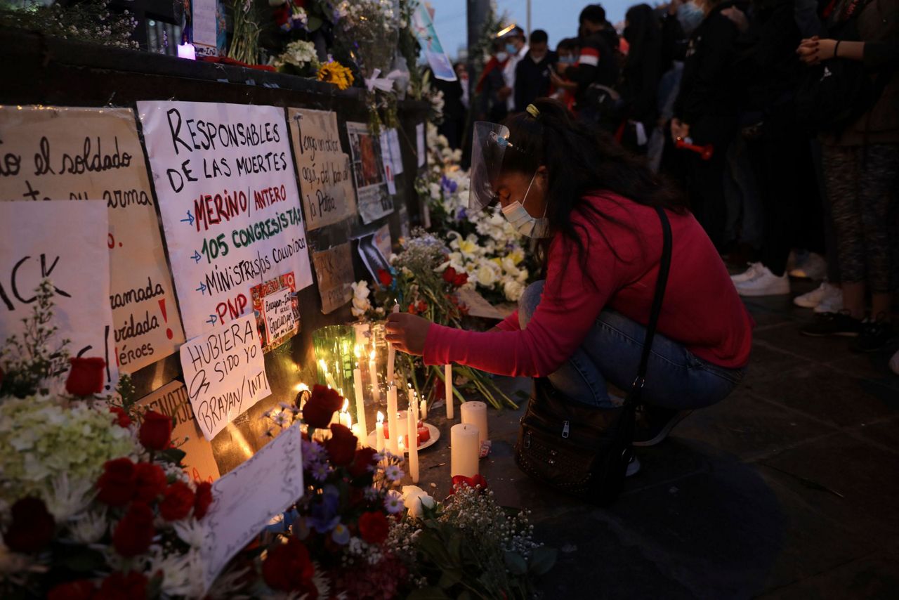 1 killed in protests against Peru's new president