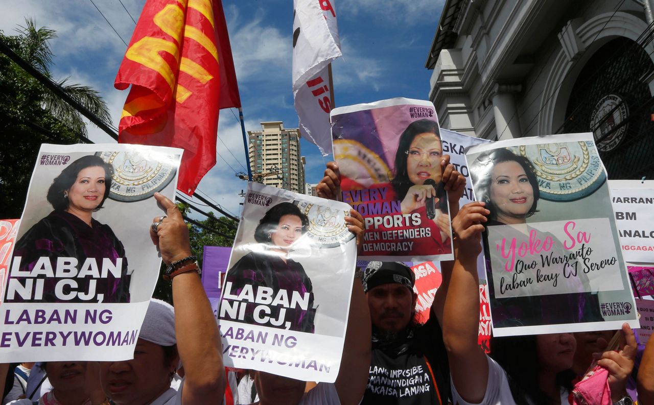 Philippine top judge, Duterte's critic, ousted by colleagues