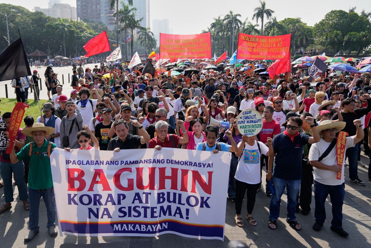 Thousands in Philippines protest corruption and demand return of stolen ...