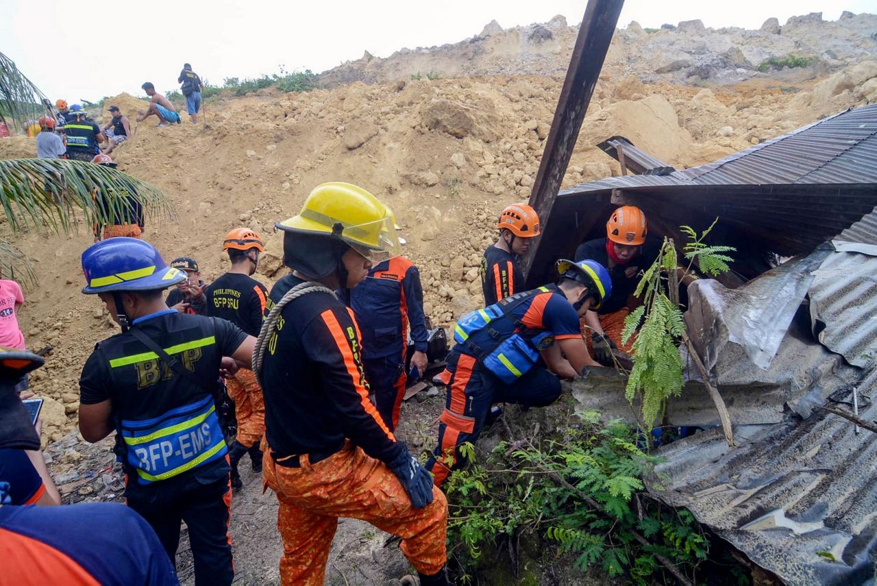 Rains set off landslide burying several in mid-Philippines