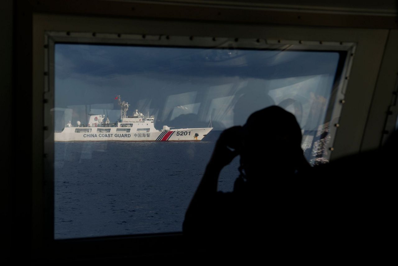 Chinese Ship Blocks Philippine Vessel As Journalists Watch