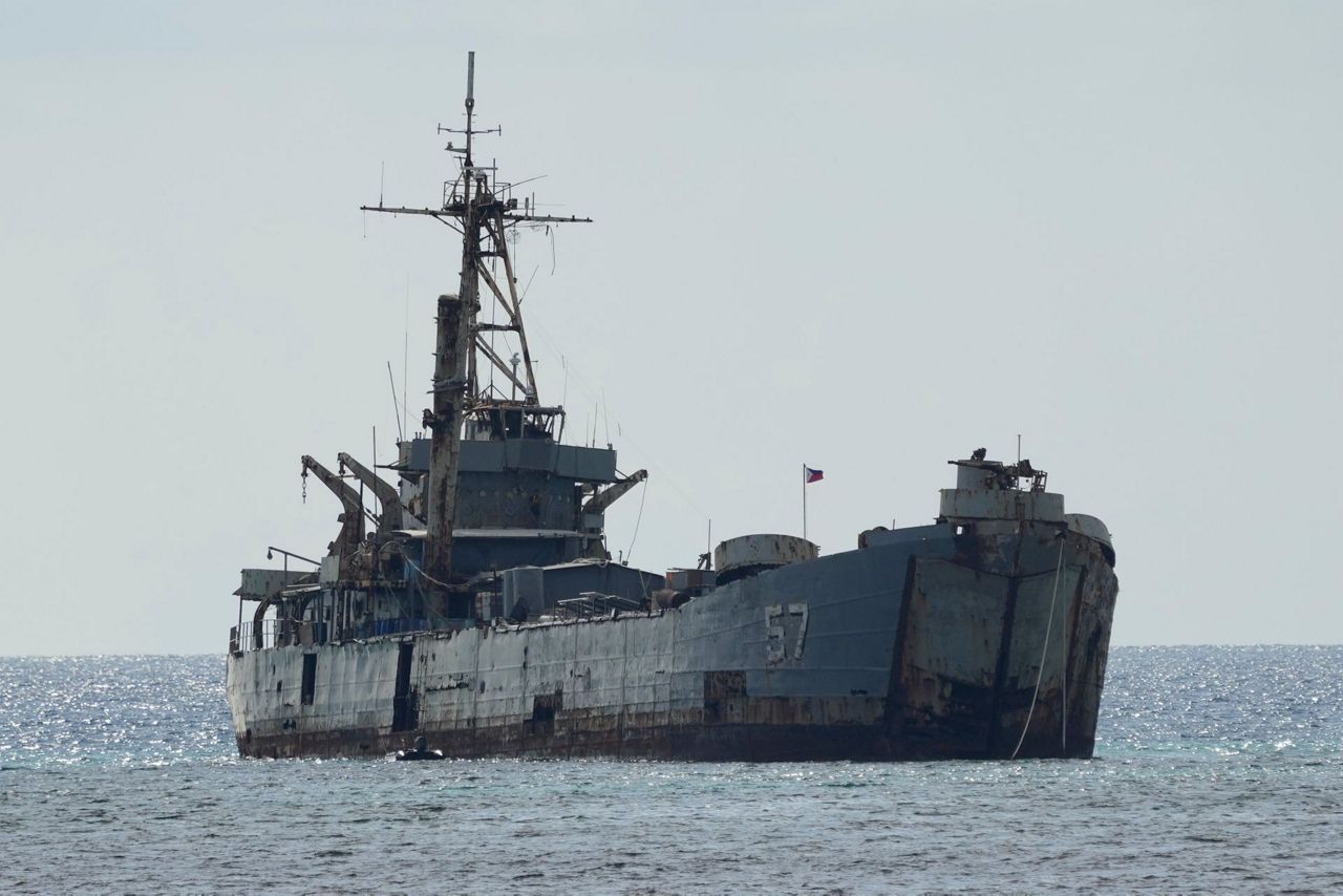 Chinese Ship Blocks Philippine Vessel As Journalists Watch