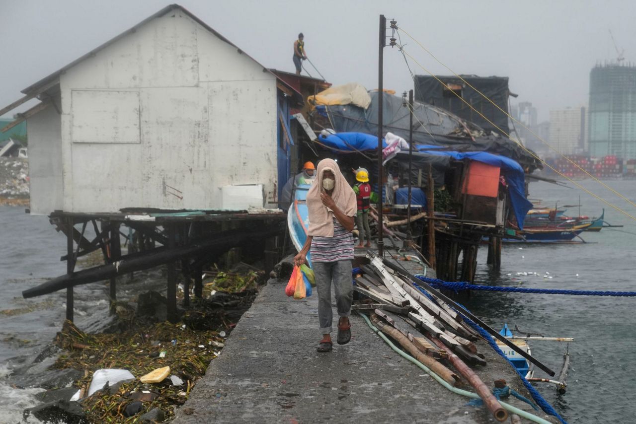 Powerful typhoon headed for north Philippines strengthens