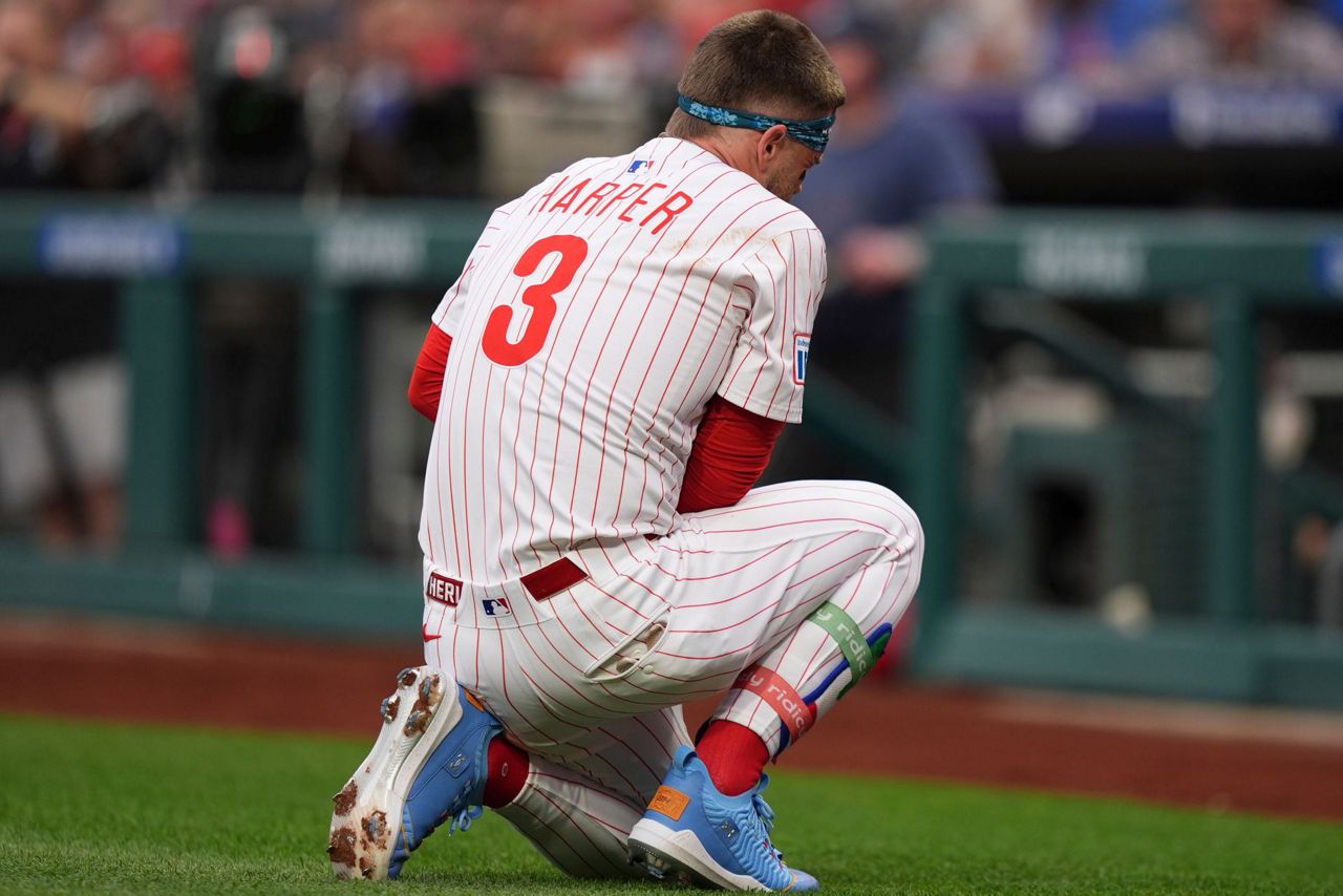 Bryce Harper homers in first at-bat in return to Phillies' lineup after ...