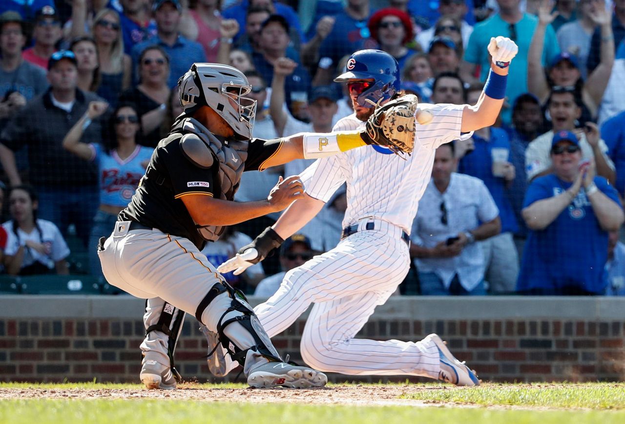 Cubs edge Pirates 43 on Heyward's hit, Bryant's baserunning