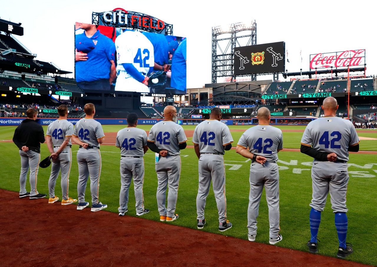 Jackie Robinson remembered around MLB on 77th anniversary of him