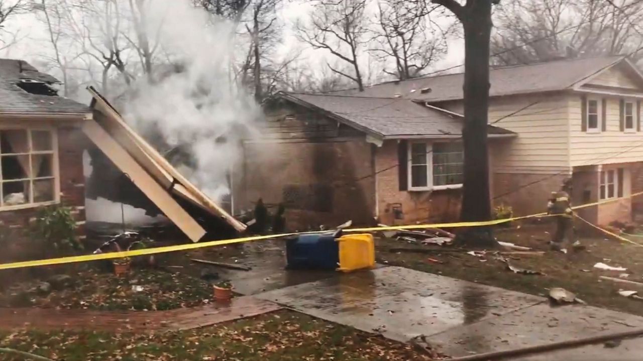 Authorities report a plane has crashed into a Maryland home