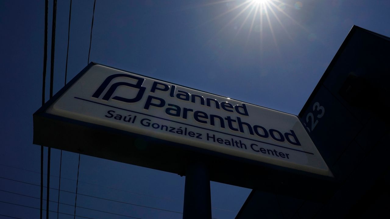 A Planned Parenthood sign is seen at a facility in Austin, Texas, Monday, Aug. 14, 2023. A federal judge who ordered restrictions on the abortion pill mifepristone will consider Tuesday, Aug. 15, whether Planned Parenthood must pay potentially hundreds of millions of dollars to the state of Texas over fraud claims. (AP Photo/Eric Gay)