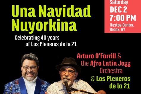 Pianist Arturo O’Farrill and the Pleneros de la 21 will open Christmas
