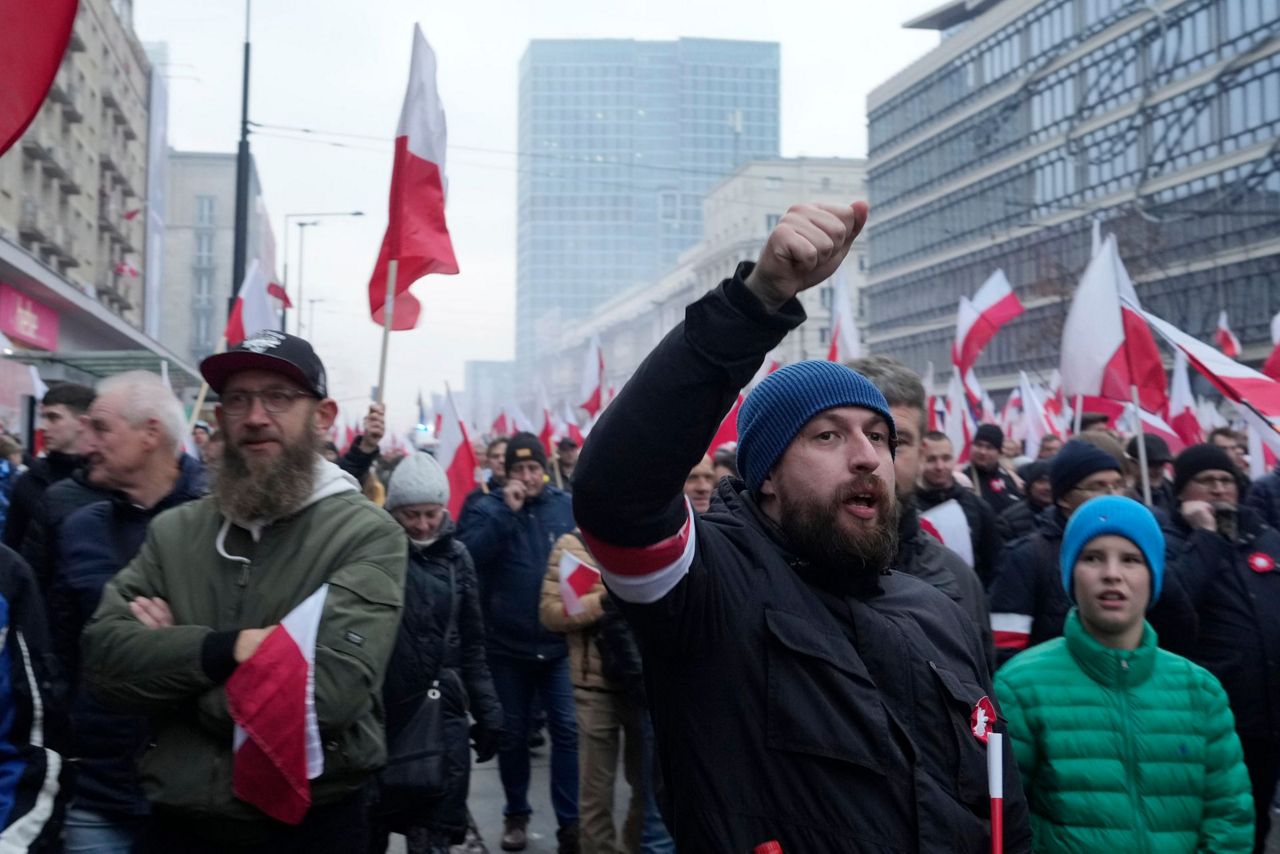 Polish nationalists hold Independence Day march in Warsaw after voters ...