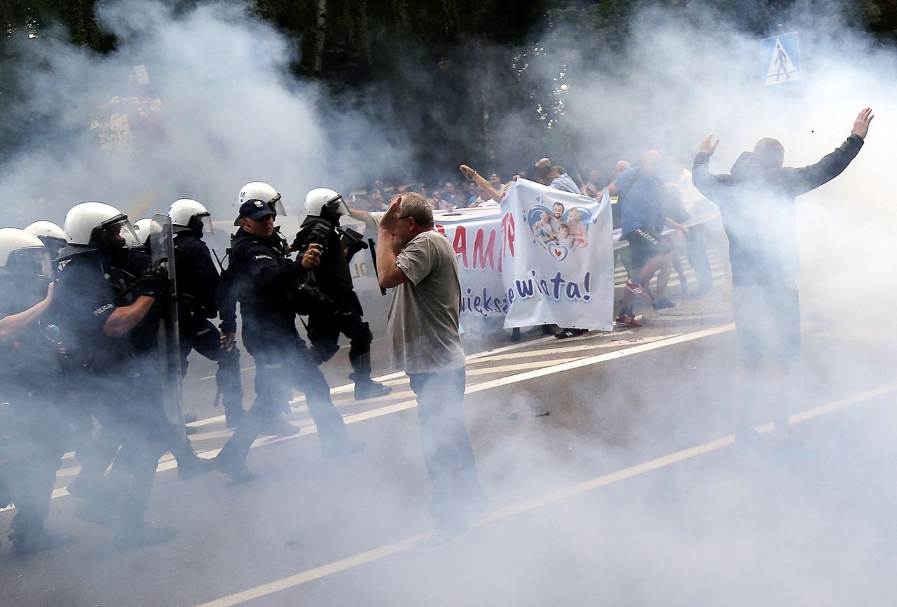 Polish city's first LGBT pride parade disrupted