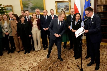 Top Polish leaders celebrate Hanukkah in parliament after antisemitic  incident