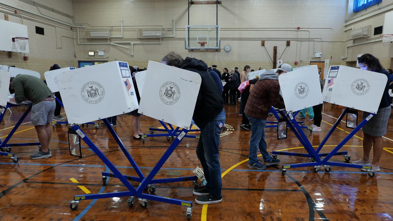 New Yorkers who did not vote early or by mail have until 9 p.m. to cast their votes. (Spectrum News NY1/Rebecca Greenberg)