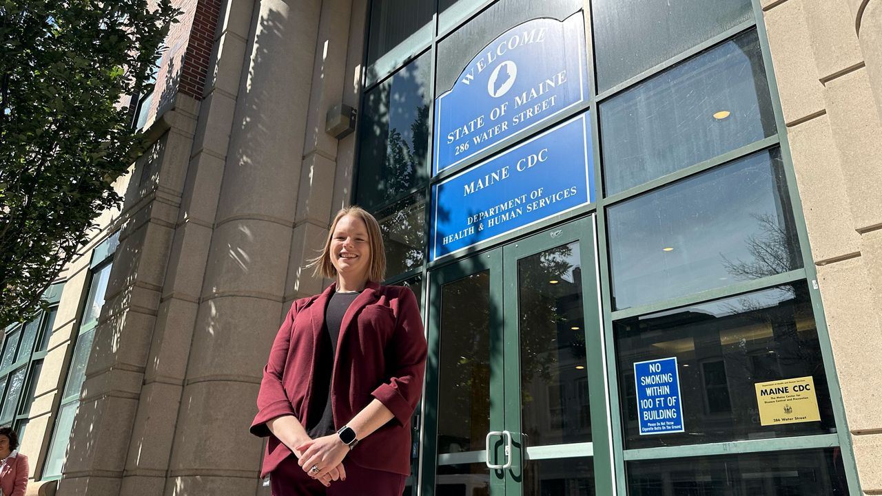 Megan Porter, an educator with the Maine Center for Disease Control and Prevention, says Lyme disease case counts are on the verge of beating figures recorded last year, continuing an upward trend in recent years. (Spectrum News/Sean Murphy)