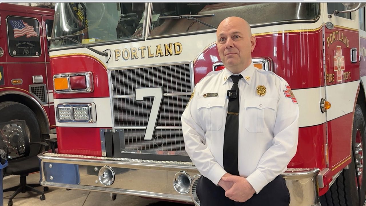 Chad Johnston has been with the Portland Fire Department for the past 25 years. Now, he is the department's newest chief. (Spectrum News/Sean Murphy)