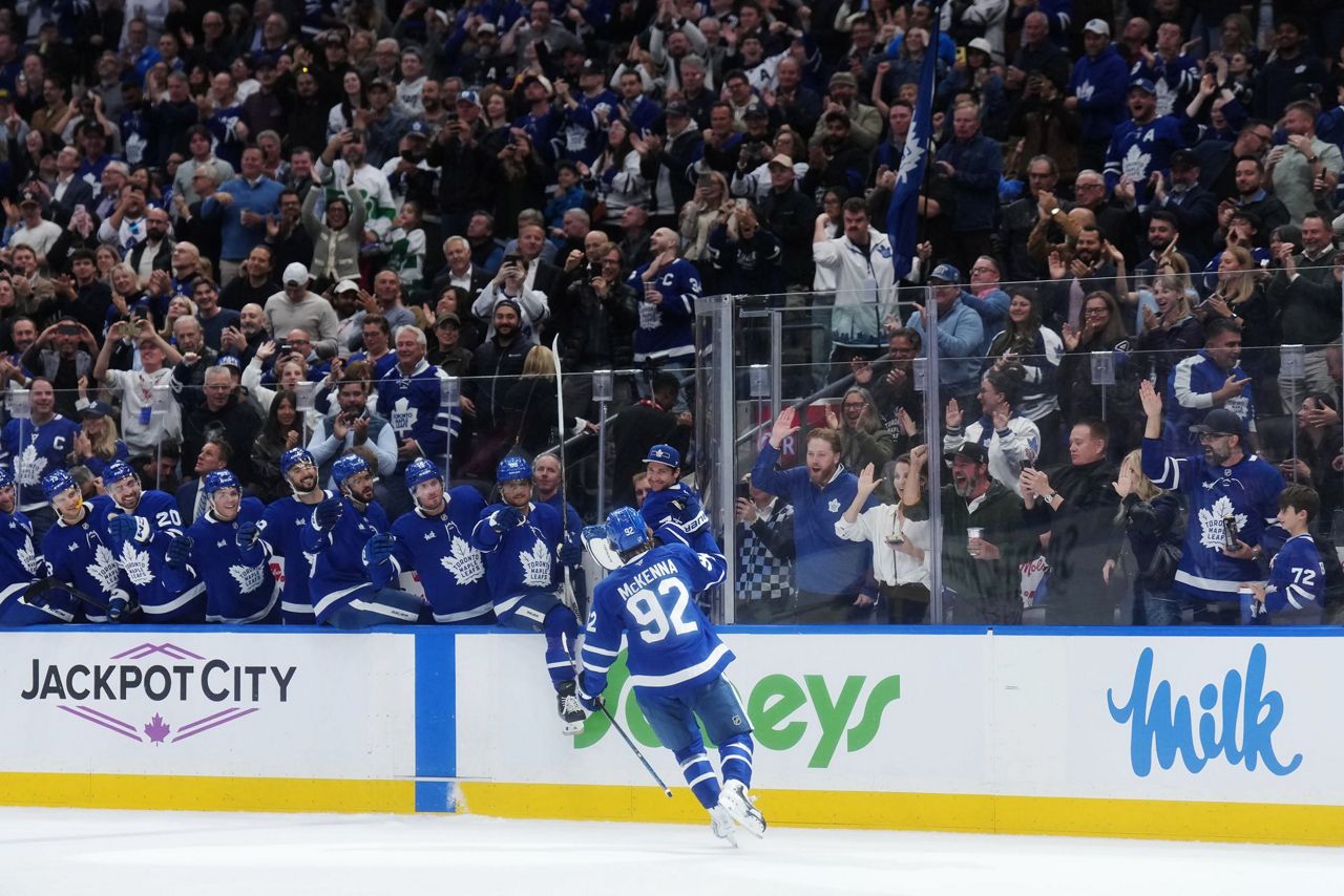 Top draft pick Gavin McKenna picks up first NHL goal, assist for ...
