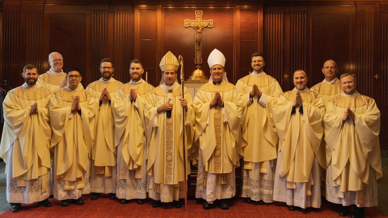 The Archdiocese of Cincinnati ordained seven priests on Saturday. It's one of their largest classes in the last 15 years. (Photo courtesy Archdiocese of Cincinnati)