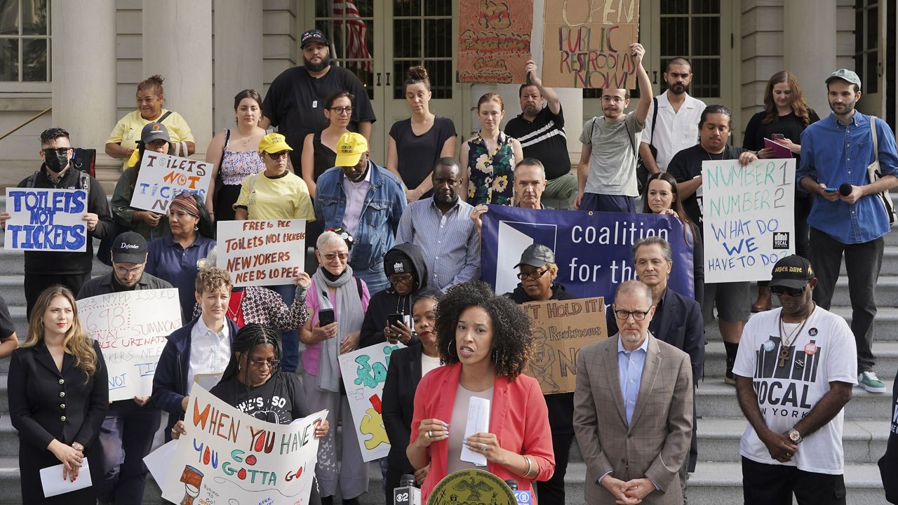 Activists rally for more public restrooms in the city