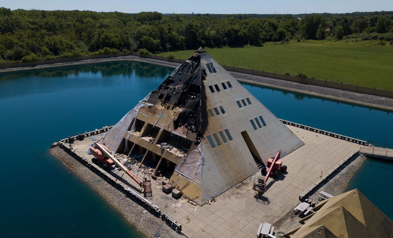 Owners may demolish pyramid home in Illinois after fire
