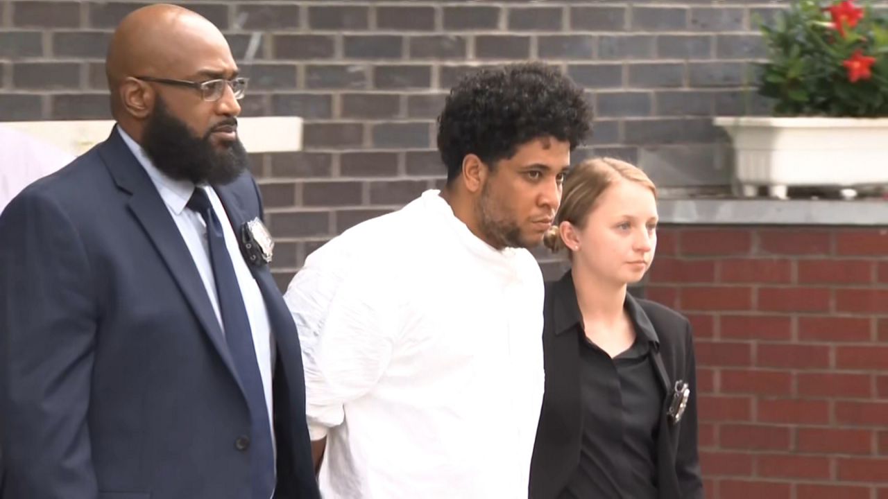 Thomas Abreu, 25, was arrested on a murder charge, two attempted murder charges and six criminal possession of a weapon charges in connection with three shootings. (NY1 Photo)