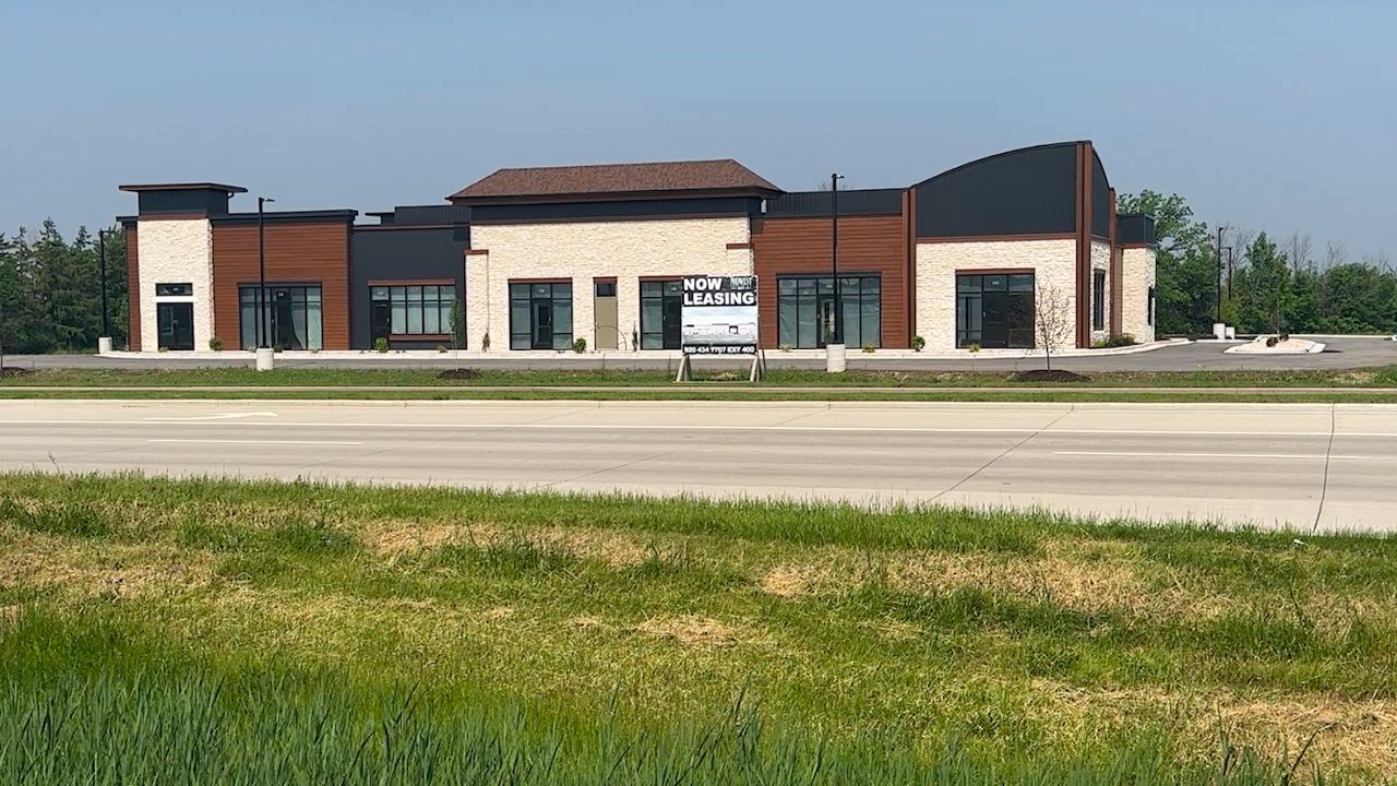 One of the new buildings seeking occupants in Bellevue along Monroe Road.