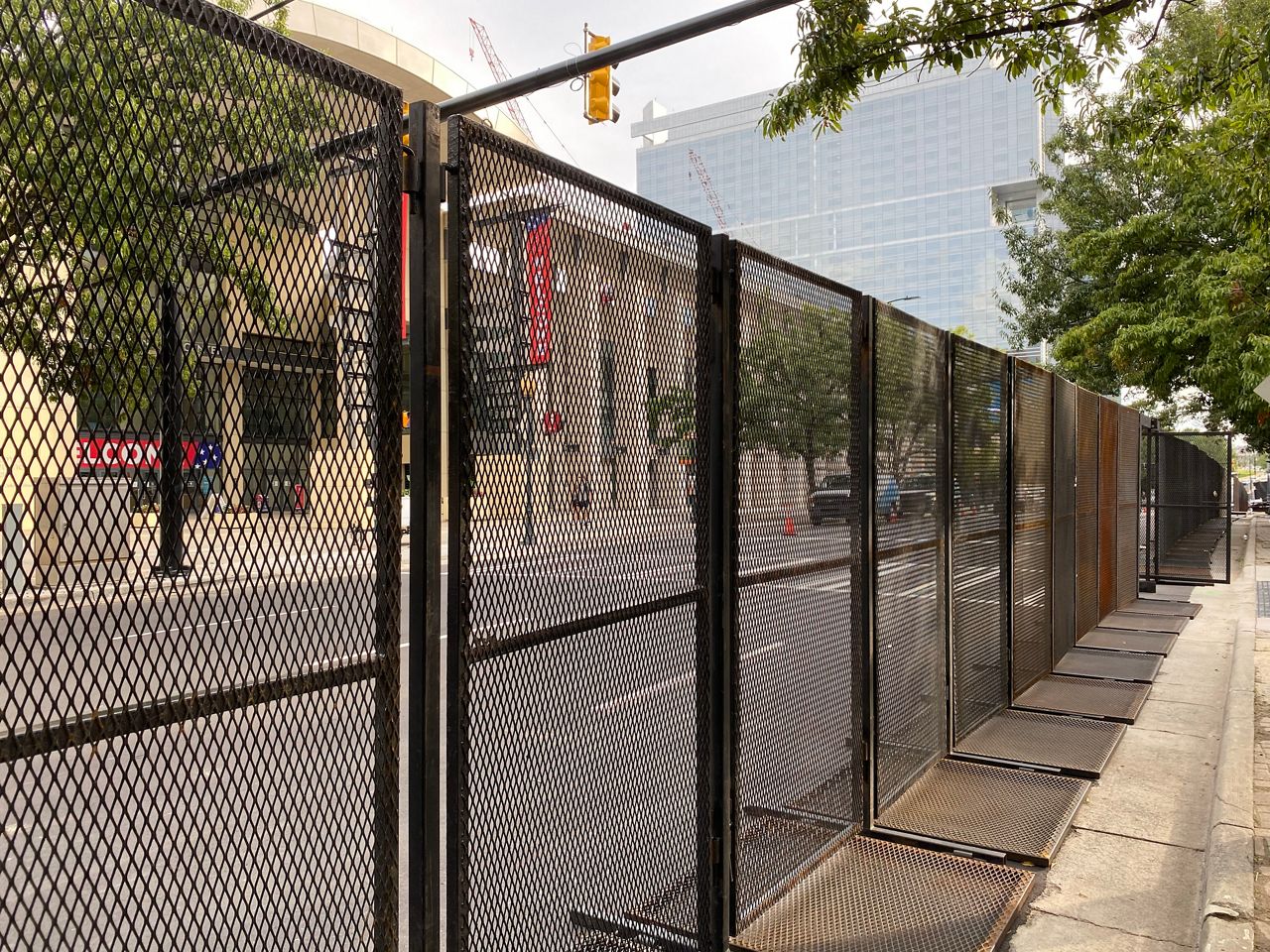 Barricades erected prior to RNC in Charlotte