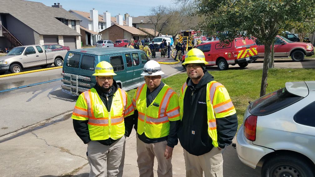 Spectrum field technician Joel Mendoza saved the life of a boy trapped in a house fire. 