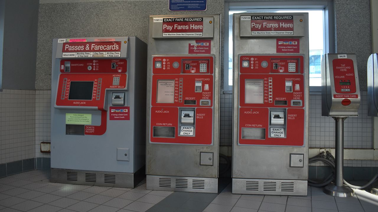 RTA ticket machines. 