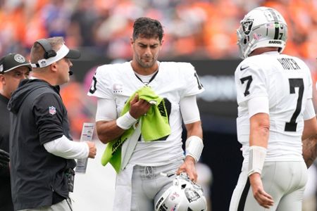 Garoppolo won't play against Chargers, leaving Raiders starting QB a mystery