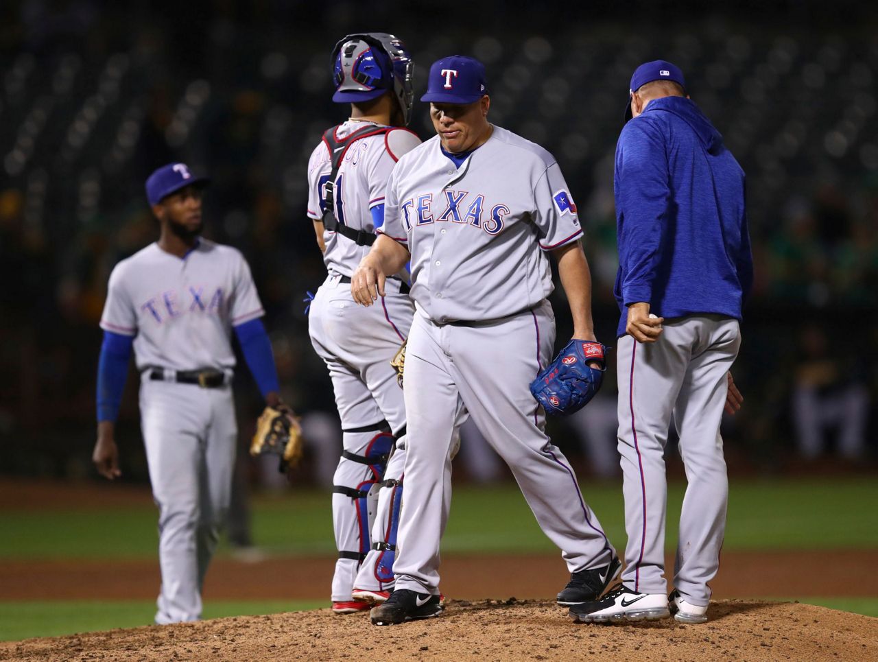 Rangers pitcher Colon goes on disabled list with back strain