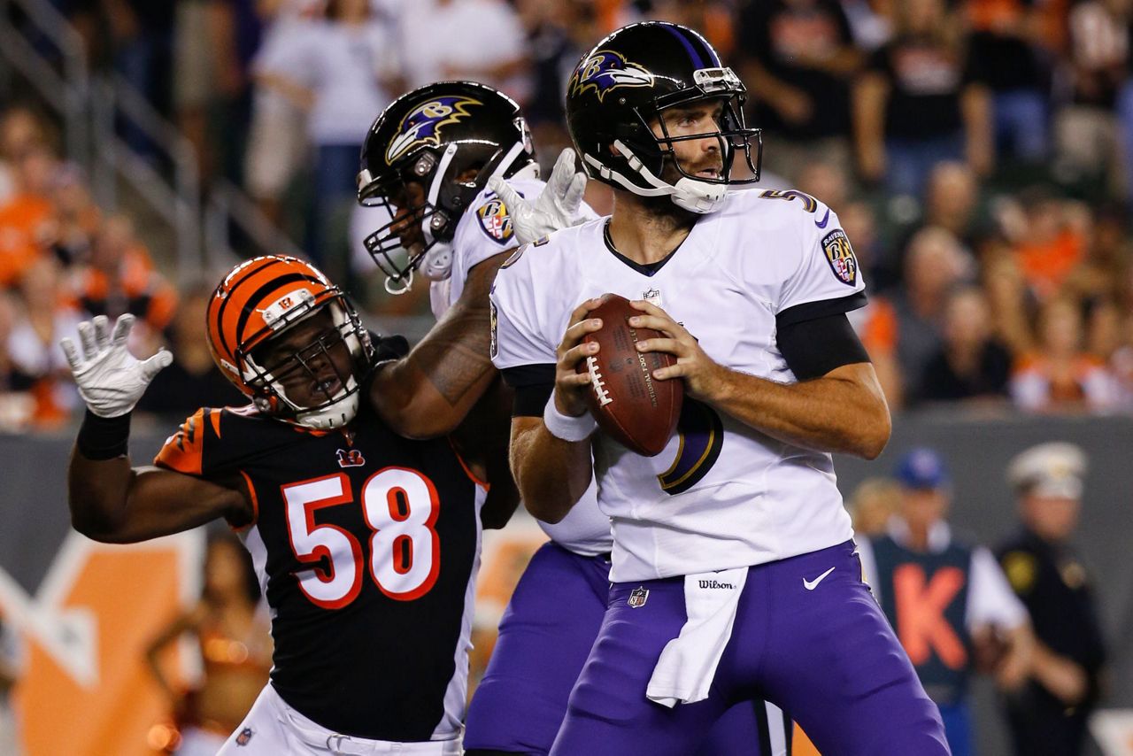 Dalton throws 4 TD passes, leads Bengals over Ravens 34-23