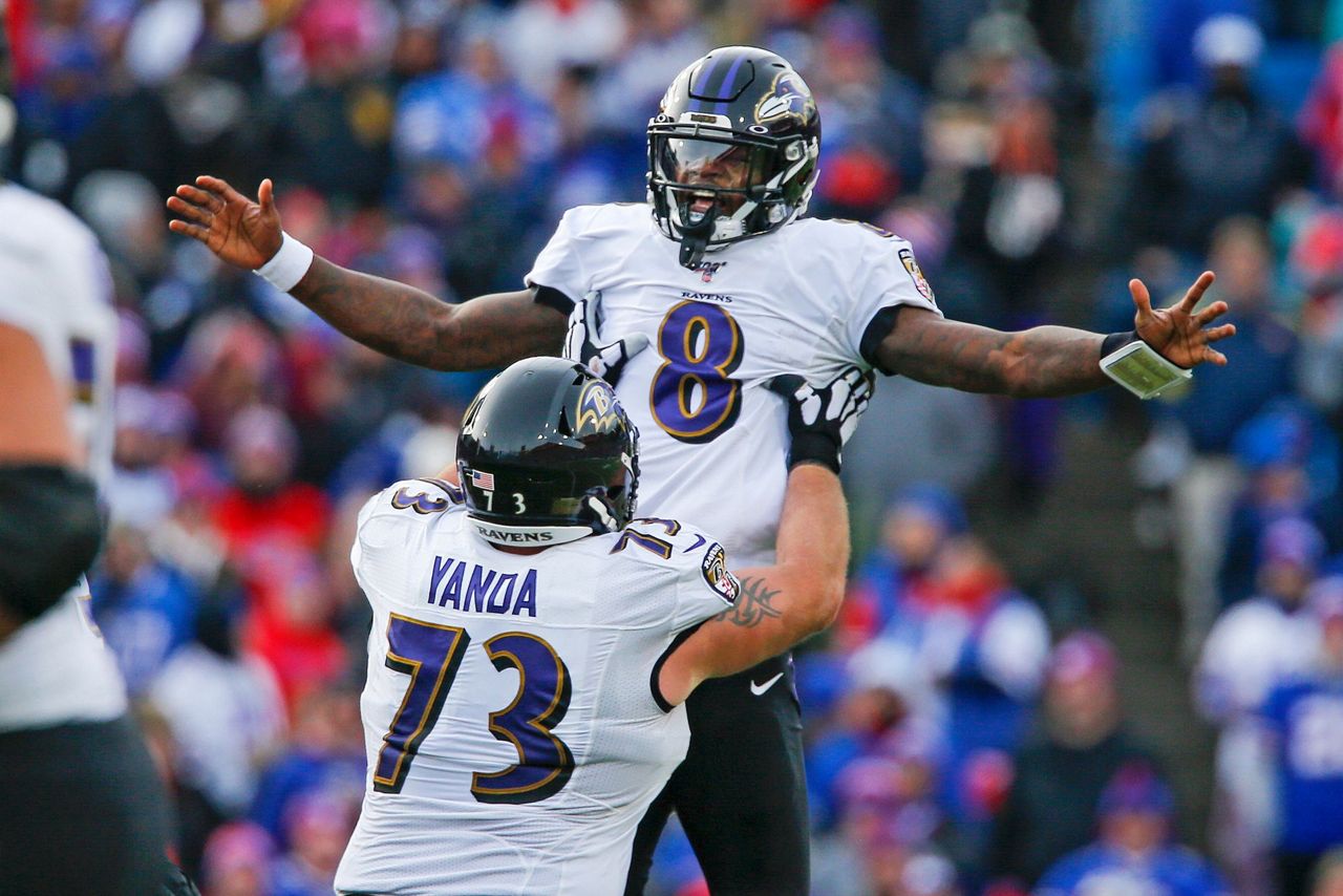 Ravens Clinch AFC Playoff Berth With 24-17 Win Over Bills