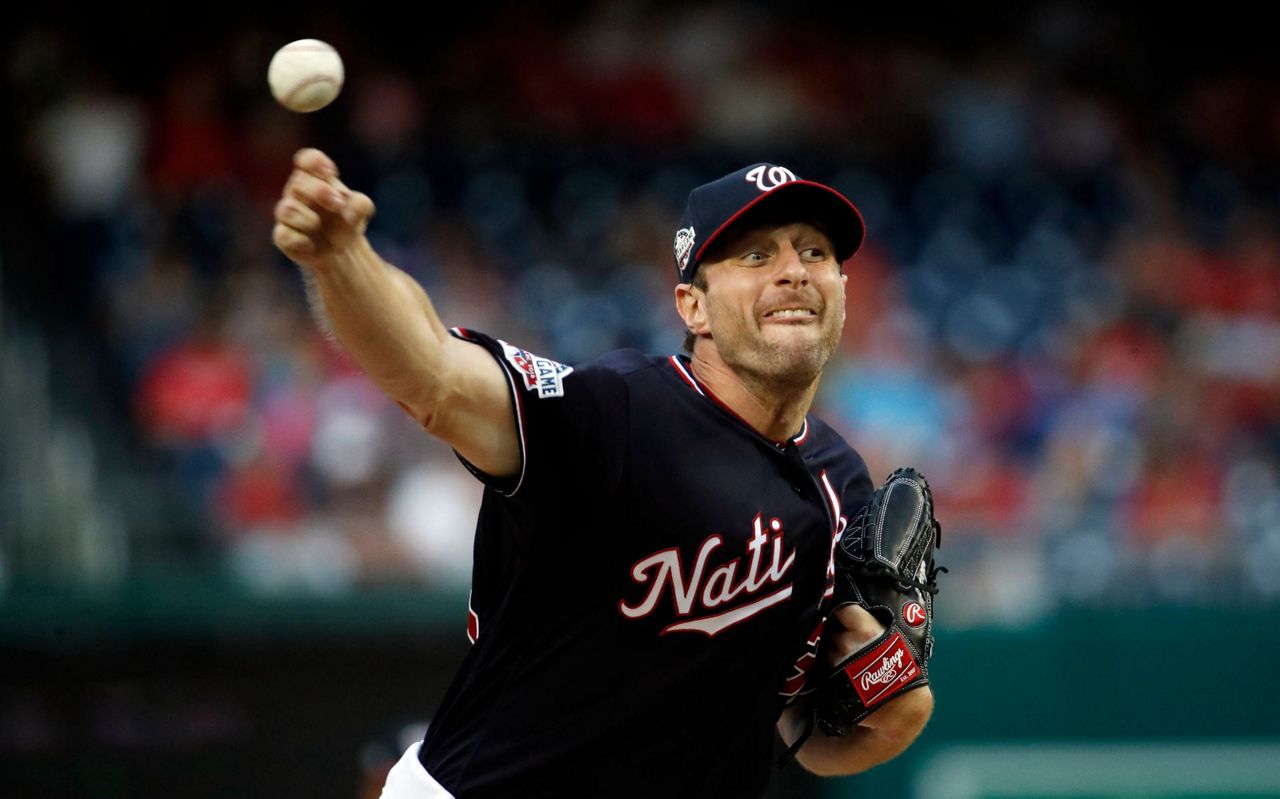 Scherzer cools off Rays, Nats win 6-1 with makeshift lineup