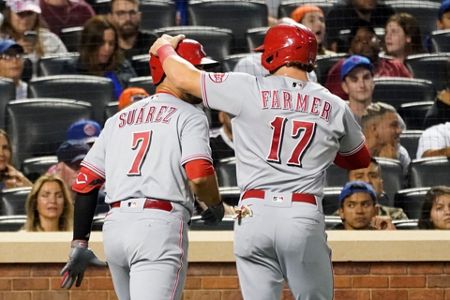 Votto inches from HR record, Báez helps Mets rally past Reds - The