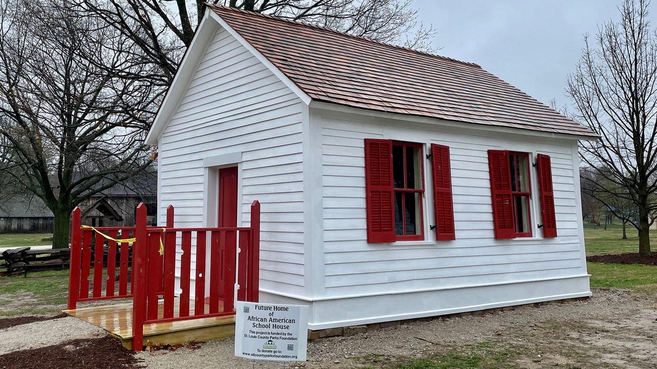 An open house for the opening of the restored African School No. 4 at Faust Park will take place Saturday, March 25, at 1 p.m. (Spectrum News/Elizabeth Barmeier)